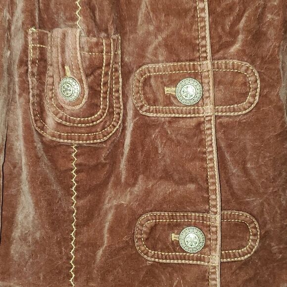 Cache Velour Brown Short Jacket M - Picture 3 of 14